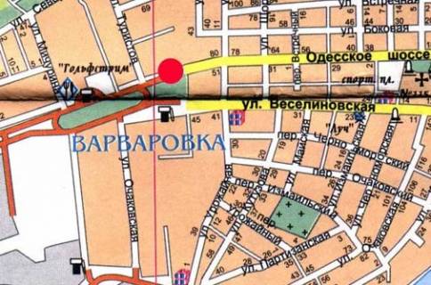 Billboard A in Mykolaiv Odes'ke sose, v'izd scheme