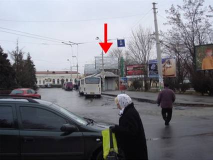 Billboard A in Kherson Privokzal'na pl. - Usakova av. Photo 1