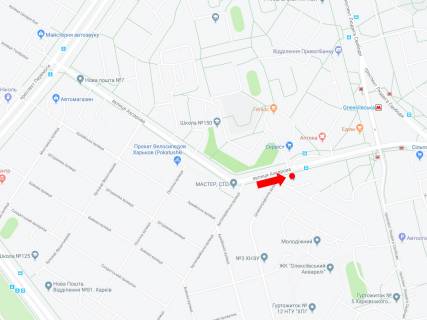 Billboard A in Kharkiv, 3x6  Ahsarova st. - st. Celinograds'ka, v storonu st.m. "Oleksiivs'ka", av. Svobodi scheme
