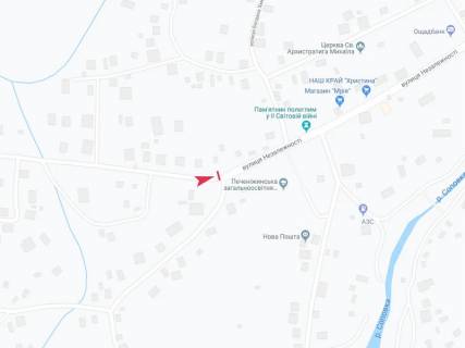 Billboard B in Pechenizhyn, 3x6  смт Печеніжин, (2), Незалежності вул. scheme