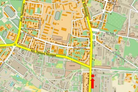 Billboard A in Ivano-Frankivsk, 3x6  Konoval'ca st. / Petluri st. scheme