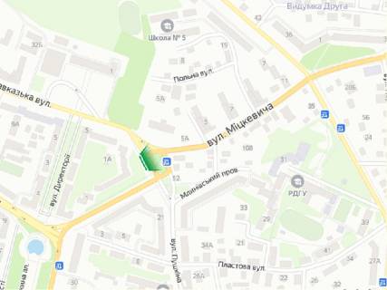 Prismatron, Prism A in Rivne, 6х3м  m. Rivne, st. Mickevica, perehresta z st. Kavkaz'kou - 407101 scheme