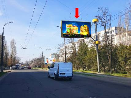 Billboard A in Kherson, 3x6  Stritens'ka st. (kol. Luksemburg st.), 15, bila supermarketu "Oskar" (flazok) Photo 1