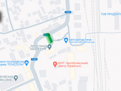 Billboard A in Zdolbuniv, 3x6  Базарна вул., 1, автостанція scheme