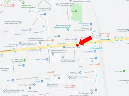 Billboard B in Kyiv, 3x6  Peremogi av. 106/2, bila supermarketiv "Sil'po", "Fokstrot", "Watsons", z centru scheme