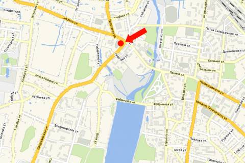 Billboard A in Kovel, 3x6  Nezaleznosti st. / Volodimirs'ka st. scheme