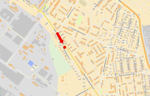 Billboard A in Kremenchuk, 3x6  Respublikans'ka st., 75, z centru scheme