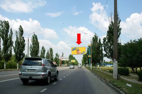 Billboard  in Kherson, 3x6  Mikolaivs'ke sose, bila gazovoi zapravki, z centru (flazok) Photo 1