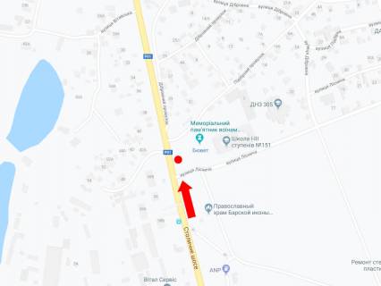 Video Billboard A in Kyiv, 3x6  Stolicne sose - st. Lisnica, v storonu centru - 456991 scheme