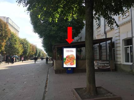 Citylight A in Khmelnitsky, 1.8x1.2  Proskurivs'ka st., 18 / Proskurivs'kogo Pidpilla st., bila picerii "Mama mia" Photo 1