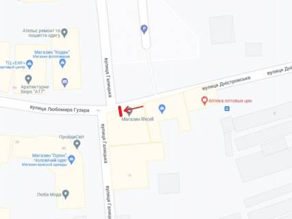 Video Billboard B in Ivano-Frankivsk, 1.8x1.2  Dnistrovs'ka st., 2, zupinka "Univermag", u bik Galic'koi st. - 420865 scheme