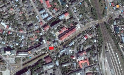 Billboard A in Ternopil, 3x6  Krusel'nic'koi st. / Opil's'kogo st. scheme