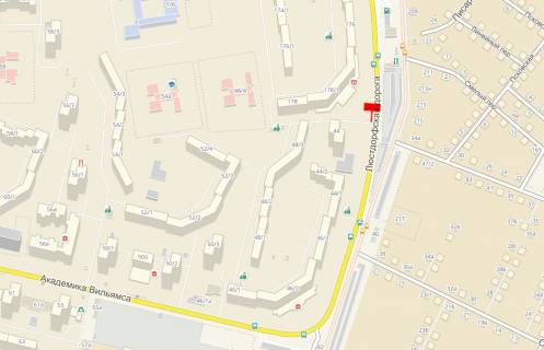 Billboard  in Odessa, 3x6  Vil'amsa st., 44, z centru scheme