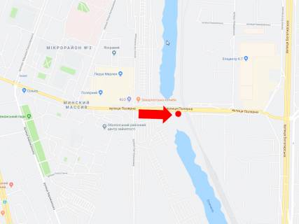 Billboard A in Kyiv, 3x6  Polarna st., do mostu, v storonu supermarketu "Epicentr", st. Bogatirs'koi scheme