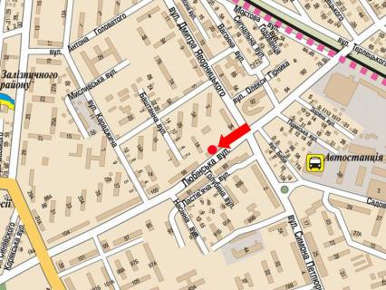 Scrolller, Scroll A in Lviv, 2.3x3.14  Lubins'ka st., 96 / Avornic'kogo st., bila supermarketu "Ekstra" - 530481 scheme