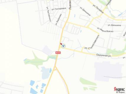 Billboard B in Lutsk, 3х6  L'vivs'ka-Bozenka_zavod Kromberg_novij rinok_vid centru scheme