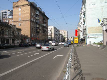 Citylight  in Kyiv, 1.8x1.2  Saksagans'kogo st., 64 - st. Pan'kivs'ka, na svitlofori, v napramku pl. Peremogi Photo 1