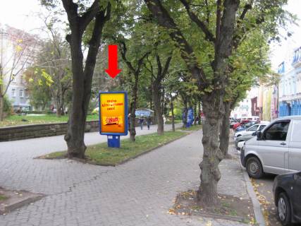 Citylight A in Ternopil, 1.8x1.2  Cornovola st., 4, bila Ukrtelekomu, v bik Teatral'nogo majdanu Photo 1