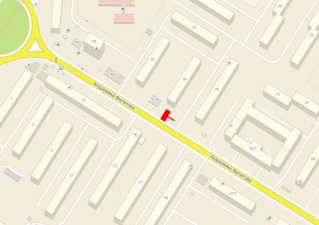 Billboard  in Odessa, 3x6  Filatova st., 78, z centru scheme