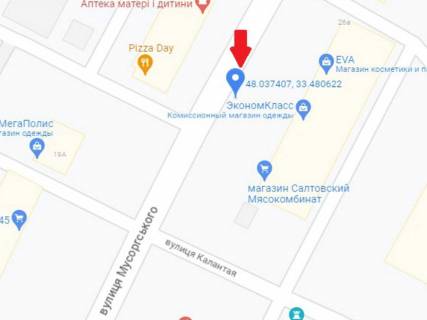 Citylight A in Krivy Rig, 1.8x1.2  Musorgs'kogo st., 26, zupinka "16-a mis'ka likarna" scheme