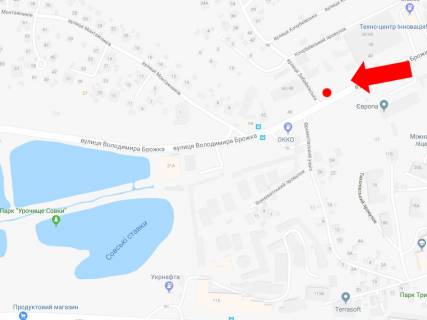 Scrolller, Scroll  in Kyiv, 2.3x3.14  Brozka st. (kolis. Kirovograds'ka st.), 38, navproti zapravki "Okko", v bik av. Lobanovs'kogo (kolis. Cervonozoranij av.) - 445237 scheme