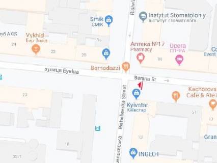 Citylight A in Odessa, 3x1.5  Bunina st., 21 - Risel'evs'ka st. scheme