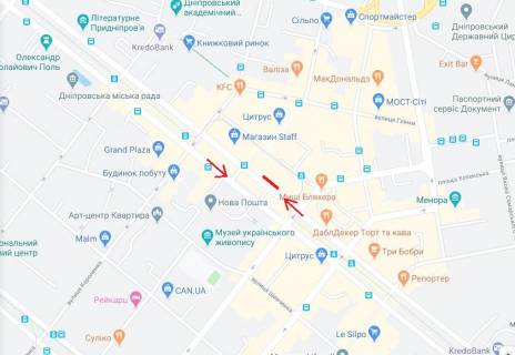 Video Billboard A in Dnipro (Dnipropetrovsk) Avornic'kogo av., 50, TC Pasaz. Prajs za translaciu rolika 10sek, 1 vihid v 5 hvilin, c 07:00 do 23:00. Rozrahunki dla insih parametriv rozmisenna utocnujte u menedzera - 291135 scheme