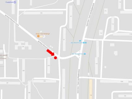 Billboard A in Kharkiv, 3x6  Stusa st. /  Traktorobudivnikiv av., 67, v bik Traktorobudivnikiv av. scheme