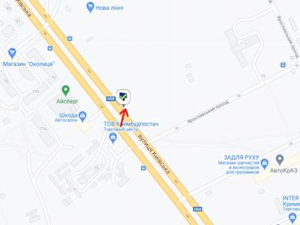 Billboard A in Kremenchuk Kiivs'ka st., 75, navproti scheme