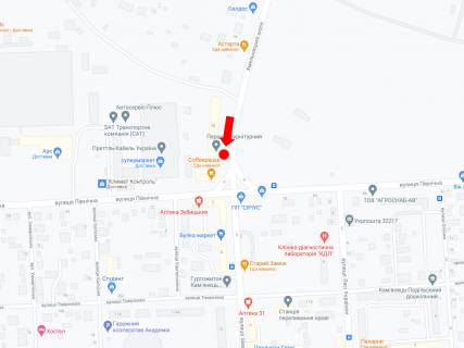 Billboard A in Kam'yanets-Podilsky, 3x6  Hmel'nic'ke sose / Pivnicna st. scheme