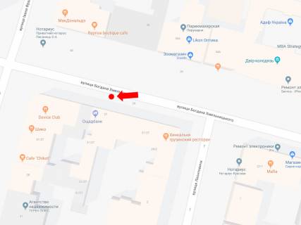 Citylight B in Kyiv, 1.8x1.2  Hmel'nic'kogo st., 29/2 / st. Franka, navproti McDonald's, v storonu st. Goncara scheme