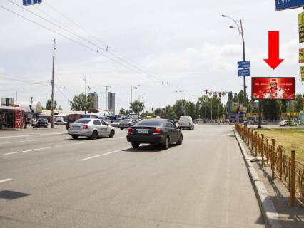 Video Billboard A in Kyiv, 3x6  Шухевича пр. (колиш. Ватутіна пр.) - Драйзера вул., на світлофорі, біля ринку "Троєщина", в сторону вул. Братиславської - 583904 Photo 1