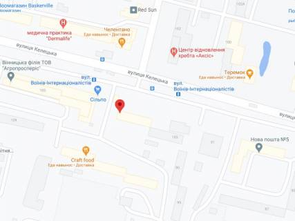 Video Billboard A in Vinnytsia Kelec'ka st., 103, apteka "Koneks", prajs za rolik 10 sek 1 vihid/5 hvilin, na dvostoronn'omu ekrani, vid 144 vihodiv na den'. Rozrahunok dla insih parametriv translacii utocnujte u menedzera. - 301280 scheme