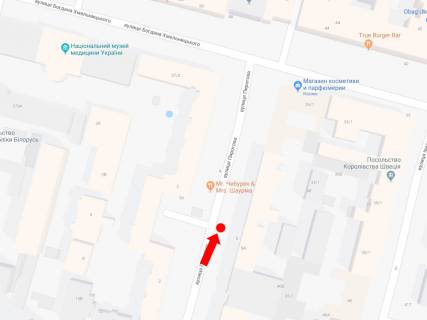 Citylight  in Kyiv, 1.8x1.2  Pirogova st., 5a, bila banku "Aval'" v storonu st. Hmel'nic'kogo scheme