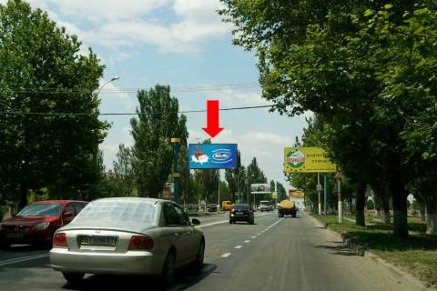 Billboard B in Kherson, 3x6  Mikolaivs'ke sose / 8-ma Pol'ova st., z centru (flazok) Photo 1