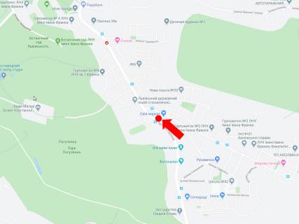 Citylight A in Lviv, 1.8x1.2  Pasicna st., 59 (zup. "Majorivka"), v centr scheme