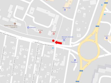 Citylight A in Lviv, 1.8x1.2  Vigovs'kogo st., 89 / Kul'parkivs'ka st. scheme