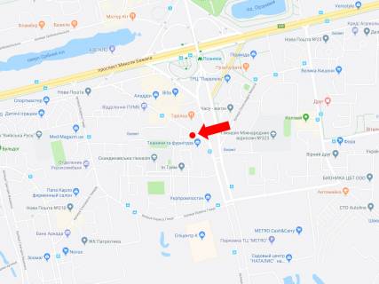 Billboard B in Kyiv, 3x6  Griska, 10 - av. Grigorenka, navproti restoronu "Tarilka" v storonu TRC "Aladdin" scheme