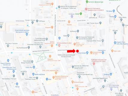 Scrolller, Scroll A in Kyiv, 2.3x3.14  Fedorova st., 9 - st. Predslavins'ka, bila Inaza (KNLU) - 470638 scheme