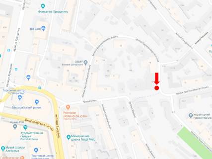 Citylight A in Kyiv, 1.8x1.2  Kruglouniversitets'ka st., 16, v storonu st. Luterans'koi scheme