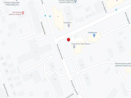 Billboard A in Kropyvnytskyi (Kirovograd) Stepnaka Kravcins'kogo st. - Kil'ceva st., 32 scheme