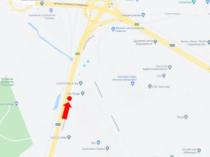 Video Billboard A in Kyiv, 3x6  Stolicne sose, bila AZS "Glusco", 300 m do Pivdennogo mostu, do centru, (rolik 10 sek, 1 vihid/1,5 hvilini) - 369764 scheme