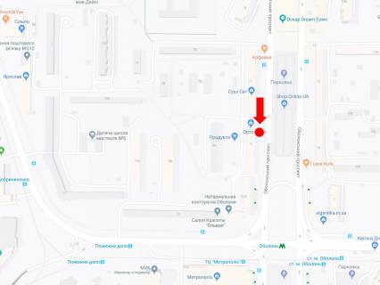 Prismatron, Prism  in Kyiv, 3x6  Obolons'kij av., 5, TRC "Dream Town", v storonu st.m. "Obolon'" - 445816 scheme