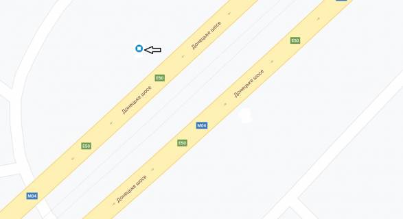 Billboard A in Dnipro (Dnipropetrovsk), 6х3  v'izd na Kajdac'kij mist z Livogo berega scheme