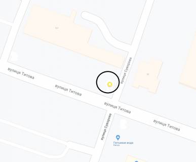 Citylight A in Dnipro (Dnipropetrovsk), 1.2х1.8  st. Titova, v rajoni bud.36 scheme