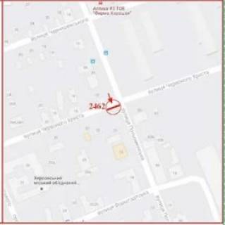 Billboard A in Kherson Pot'omkins'ka st. - Cervonogo Hresta st. scheme