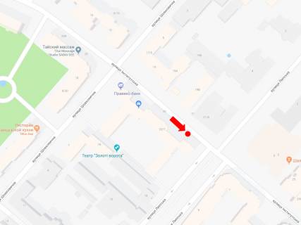 Citylight A in Kyiv, 1.8x1.2  Instituts'ka st., 22/7 - st. Lips'ka, v storonu Kriposnogo prov. scheme