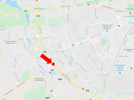 Video Billboard A in Kyiv, 3x6  Кільцева дорога – вул. Литвиненко-Вольгемут, роздільник, поворот на Софіївську Борщагівку, у бік Одеської пл. - 583481 scheme