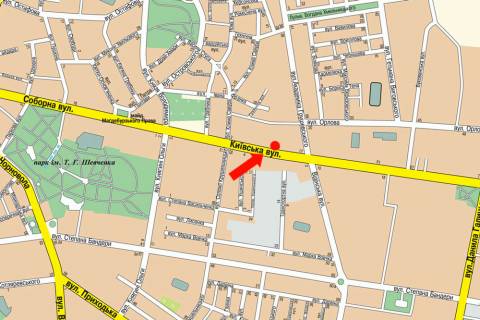 Citylight  in Rivne, 1.8x1.2  Kiivs'ka st., 6, bila Osadbanku, navproti avtosalonu "Citroen" scheme