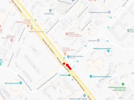 Scrolller, Scroll A in Kyiv, 1.8x1.2  Ukrainki bst., 24 / Almazova st. (kolis. Kutuzova st.), rozdil'nik, st. m. "Pecers'ka", na svitlofori, v centr - 470487 scheme